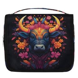 Kulturbeutel für Damen, Herren, Kinder, Mädchen, Jungen, Make-up-Kosmetiktasche, zum Aufhängen, Kulturbeutel, Kulturbeutel, Organizer, Duschtasche, farbe, 4.5 L, Taschen-Organizer von WowPrint