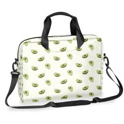 Laptop-Hülle mit Avocado-Muster, Avocado-Druck, Laptop-Handtasche, Aktentasche, Messenger-Tragetasche, Schulterriemen, für 33–40,6 cm (13–16 Zoll), farbig, 13-16in von WowPrint