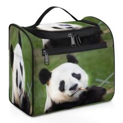 Niedlicher riesiger Panda-Reise-Make-up-Tasche für Damen, Herren, Kinder, Mädchen, Jungen, Tier-Panda, 11,2 l, Kosmetiktasche zum Aufhängen, Kulturbeutel, Kulturbeutel, Organizer, Duschtasche, farbe, von WowPrint