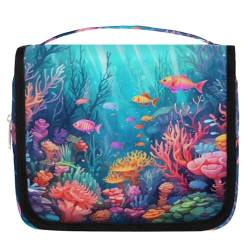 Ocean Sea U-Boot World Reise-Kulturbeutel für Damen, Herren, Kinder, Mädchen, Jungen, Make-up-Kosmetiktasche, hängende Waschtasche, Toilettenartikel, Organizer, Duschtasche, farbe, 4.5 L, von WowPrint