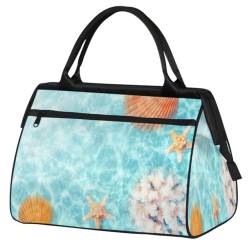 Reisetasche für Damen, Herren, Kinder, Mädchen, Meer, Strand, Wochenende, Übernachtungstaschen, 24 l, Reisetasche für Sport, Fitnessstudio, Yoga, farbe, (24L) UK, Taschen-Organizer von WowPrint