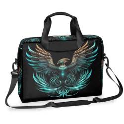 WowPrint Laptop-Hülle mit Phoenix-Muster, Laptoptasche, Aktentasche, Messenger-Tragetasche, Schulterriemen für 33–40,6 cm (13–16 Zoll), farbig, 13-16in von WowPrint