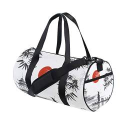 WowPrint Sporttasche, japanische Malerei, wasserdicht, Handtasche, Yoga-Tasche, Schultertasche, Wochenendtasche, Reisetasche, Reisetasche für Erwachsene, Männer, Frauen, Unisex, mehrfarbig, von WowPrint