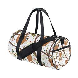 WowPrint Sporttasche, lustiges Faultier, wasserdicht, Handtasche, Yoga-Tasche, Schultertasche, Wochenendtasche, Reisetasche, Reisetasche für Erwachsene, Männer, Frauen, Unisex, mehrfarbig, von WowPrint