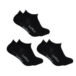 3 Paar Bambussocken. Supersofte Sneaker Kurzschaft Socken in schwarz, Sommer 2015 (43/46) von Wowerat