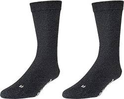 EXTRA BREIT Wellness-Socken mit Wolle, extrafeine 200-Nadel-Qualitätm, 2er-Bündel (Gr.47-50, regular, schwarz) von Wowerat