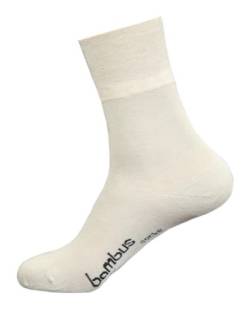 ORIGINAL WOWERAT 6 Paar seidenweiche Bambus-Kurzschaft-Socken 43-46,Beige von Wowerat