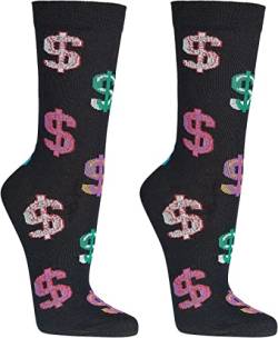 WOWERAT Witzige Socken „Dollar“ für Teenager, Damen und Herren, 2er-Bündel (Gr.36-41, „Dollar“) von Wowerat