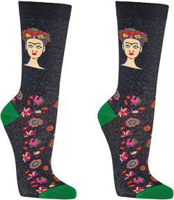 WOWERAT Witzige Socken „Frida“, als Geschenkidee oder zum Selbertragen 2er-Bündel (Gr.36-41, 6209.84 „Frida“) von Wowerat