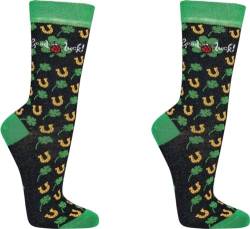 WOWERAT Witzige Socken als Geschenkidee oder zum Selbertragen für Teenager, Damen und Herren, 2er-Bündel (Gr.36-41, „Glückssocken“) von Wowerat