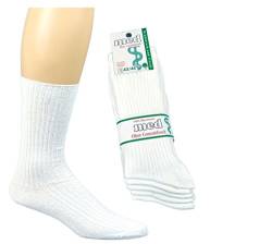 Wowerat 10 Paar Socken weiss 100% Baumwolle 39-42 von Wowerat