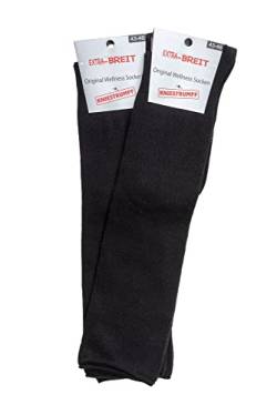 Wowerat 2 Paar Diabetikersocken KNIESTRÜMPE EXTRA-BREIT weit Diabetes Strümpfe (47/49) von Wowerat