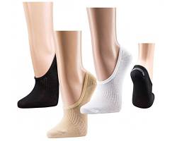 Wowerat 6 Paar Bambus Sneaker Socken Sneakersocken für Damen Herren schwarz weiß beige WO (35/38, weiß) von Wowerat