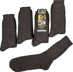 Wowerat Original NORDPOL 100% reine Schafwollsocken Deutsches Fabrikat 5er BÜNDEL (Gr.42-44, schwarz) von Wowerat