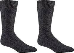 Wowerat Vollplüsch-Thermo-Socken mit Schafwolle, Vollfrottee-gefüttert 3er-Bündel (Gr.39-42, anthrazit) von Wowerat