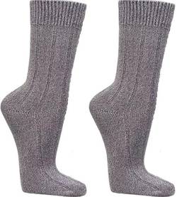 Wowerat Warme Socken Viskose aus Bambuszellstoffen, Doppelzylinder 3er-BÜNDEL (Gr.39-42, anthrazitmouliné) von Wowerat