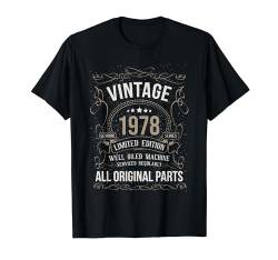 44 Geburtstag Vintage 1978 Original Teile Auto Enthusiast T-Shirt von Wowsome!