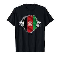 Afghanisches T-Shirt Super Afghanistan Flagge Afghanische Wurzeln Erbe T-Shirt von Wowsome!