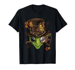 Alien Shirt Viktorianisches Steampunk Gears UFO Ancient Alien Head T-Shirt von Wowsome!