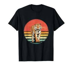 Bengal Tiger Shirt Retro Style Tier Zoo Tier Tiger Liebhaber T-Shirt von Wowsome!