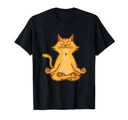 Cat Yoga T shirt Namaste Spiritual Meditation Chakra T-Shirt von Wowsome!