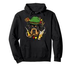 Deutschland Oktoberfest Rottweiler Lederhose Hund Bierfest Pullover Hoodie von Wowsome!