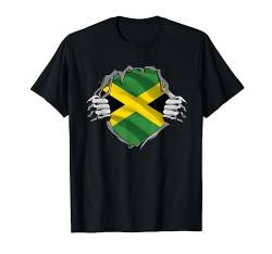 Jamaika Shirt Super Jamaican Flag Roots Jamaica Independence T-Shirt von Wowsome!