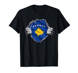 Kosovo Shirt Super Kosovo Flagge Proud Kosovar Roots Heritage T-Shirt von Wowsome!