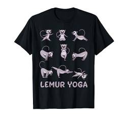 Lemur Yoga Lemur Yoga Pose Meditation Men Women Kids T-Shirt von Wowsome!