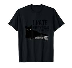 Pastel Goth Kawaii Punk I Hate Everything Except Cats T-Shirt von Wowsome!