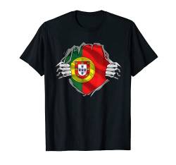 Portugal Roots Flagge Patrioten, portugiesisches Erbe Patriot T-Shirt von Wowsome!