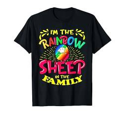 Regenbogen-Schafhemd LGBTQ Pride Regenbogenschafe in der Familie T-Shirt von Wowsome!