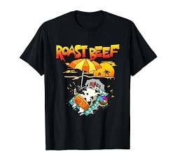 Roast Beef Shirt Kuh am Strand Urlaub Sonne Tan Summer Lover T-Shirt von Wowsome!