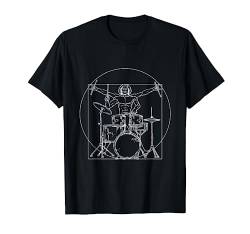 Schlagzeuger T-Shirt Vitruvian Mann Trommeln Musiker Schlagzeuger T-Shirt von Wowsome!