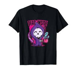 Sensenmann Kaffee Shirt Dead Inside Pastell Goth Cutecore T-Shirt von Wowsome!