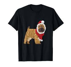 Shar Pei Weihnachtshund, Weihnachtsmann-Motiv T-Shirt von Wowsome!