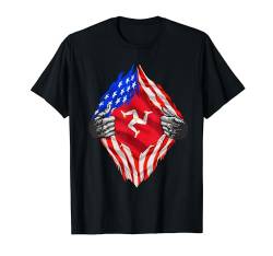 T-Shirt mit Flagge der Isle of Man, Manx, Isle of Man, Roots Citizen T-Shirt von Wowsome!