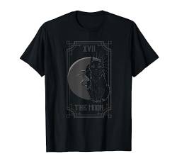 Tarotkarte Shirt Die Katze und Mond Gothic Heidnisch Okkulte Hexe T-Shirt von Wowsome!