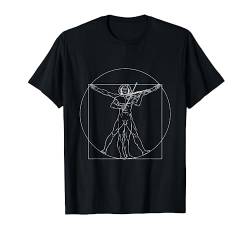 Vitruvian Man Violine Musik Da Vinci Violinist T-Shirt von Wowsome!