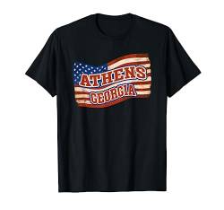 Athens City Georgia Vintage Amerikanische Flagge T-Shirt von Wowtastic!