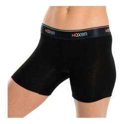 Woxer Baller Damen-Boxershorts, 12,7 cm, weich, scheuerfrei, keine Rollnaht, Pride Black 3.0, 3XL von Woxer