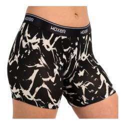 Woxer Damen-Boxershorts, Unterwäsche, Baller, 12,7 cm, Boyshorts, Höschen, weich, abriebfest, keine Schrittlänge, After Dark, L von Woxer