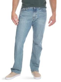 Wrangler Authentics Herren Big & Tall Comfort Flex Waist Jeans, Blau-Chalk Blue, 44W / 32L von Wrangler Authentics