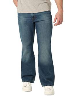 Wrangler Authentics Herren Bootcut lockerer Passform Jeans, Mittel-Indigo, 40W / 32L von Wrangler Authentics