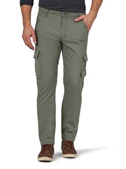 Wrangler Authentics Herren Cargo Regular Tapered Hose, Oliv, 32W / 32L von Wrangler Authentics