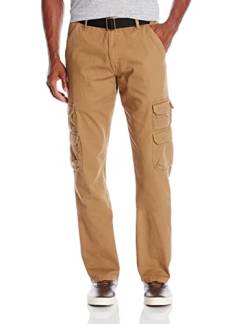 Wrangler Authentics Herren-Cargohose mit gerader Passform und geradem Bein, Eichel, Köper, 34W / 34L von Wrangler Authentics