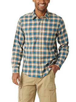 Wrangler Authentics Herren Cloud Flanellhemd Hemd mit Button-Down-Kragen, Celestial, Mittel von Wrangler Authentics