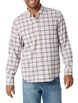 Wrangler Authentics Herren Cloud Flanellhemd Hemd mit Button-Down-Kragen, Potent Purple (Purpur), Groß von Wrangler Authentics