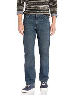 Wrangler Authentics Herren Klassische Jeanshose mit Gerader Passform. Jeans, Homestead Blue Flex, 30W / 32L von Wrangler Authentics