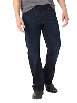 Wrangler Authentics Herren Relaxed Fit Boot Cut Jeans, Dark Harbor, 33W / 30L von Wrangler Authentics